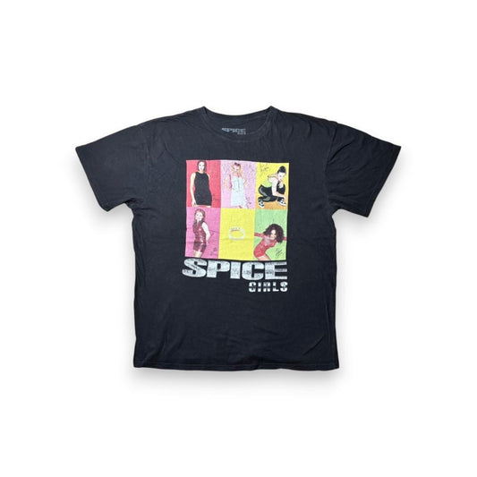 00s スパイスガールズ SPICE GIRLS バンド Tシャツ 黒 XL ba-u-2505-051