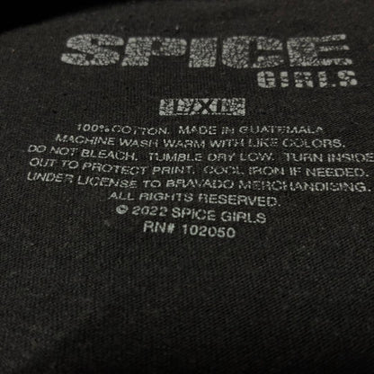 00s スパイスガールズ SPICE GIRLS バンド Tシャツ 黒 XL ba-u-2505-051