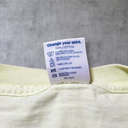 90s 00s アート Tシャツ チンパンジー 花 アニマル 猿 a-000046