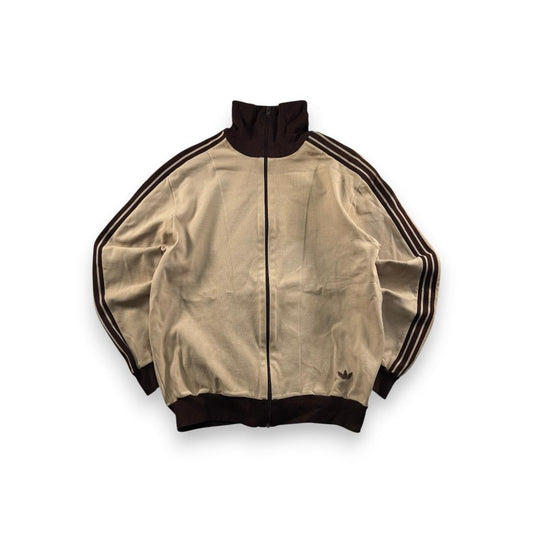 70s 西ドイツ製 アディダス トラックジャケット ベージュ 6号 XL ja-2603-050
