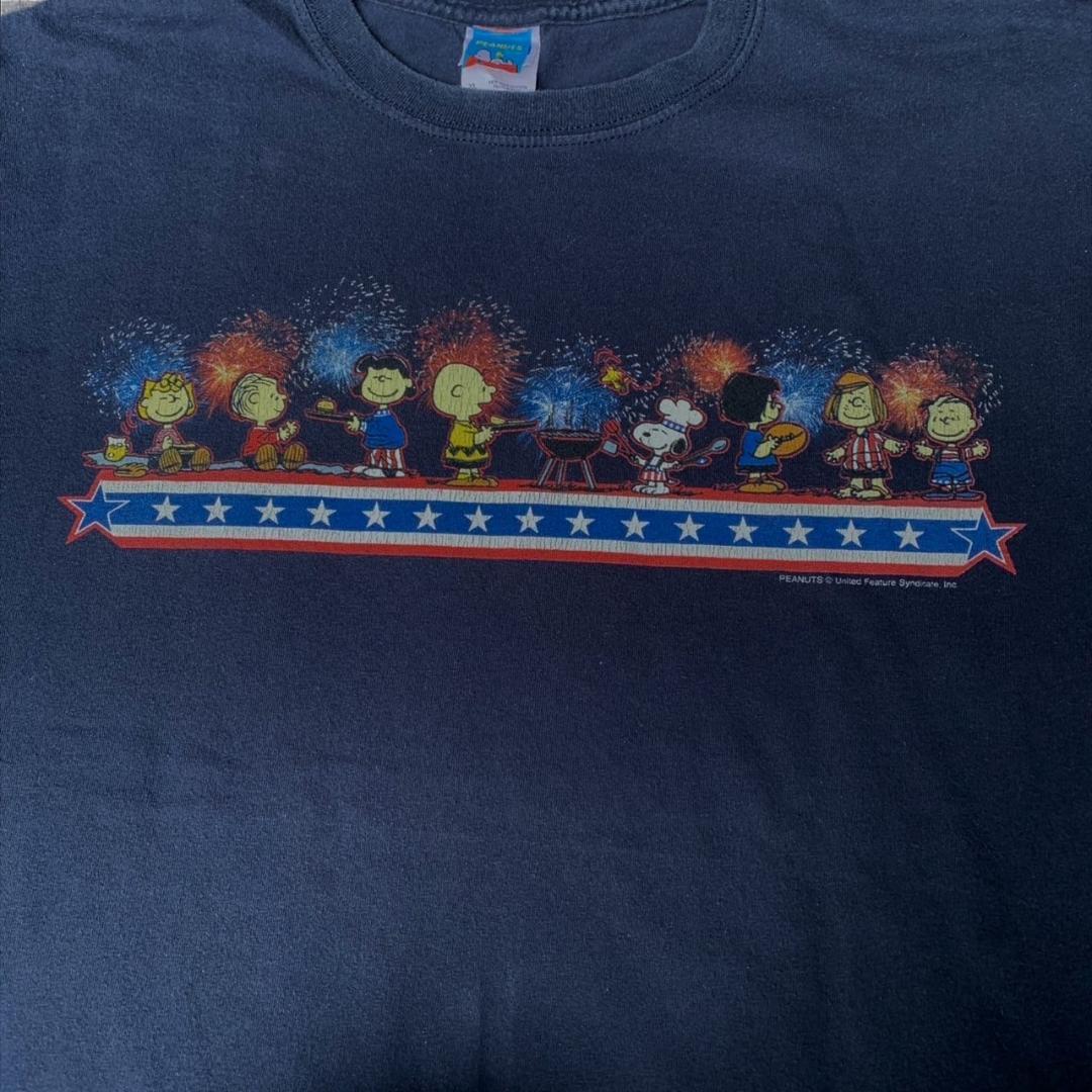 00s スヌーピー PEANUTS ネイビー XL ch-000037