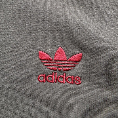 90s adidas アディダス カーキ スウェット 銀タグ br-x-2505-008