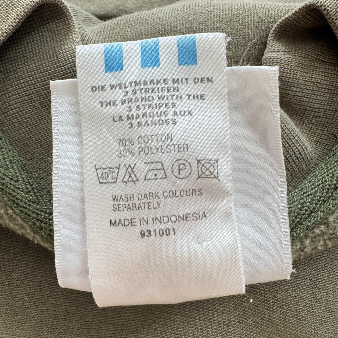 90s adidas アディダス カーキ スウェット 銀タグ br-x-2505-008