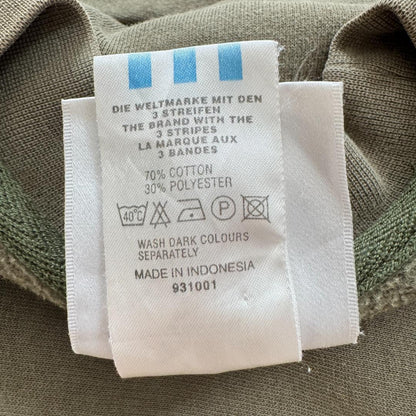 90s adidas アディダス カーキ スウェット 銀タグ br-x-2505-008