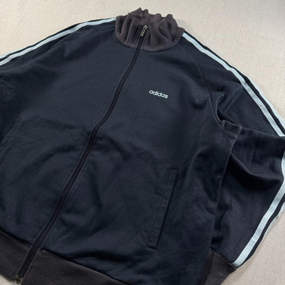 00s adidas アディダス トラックジャケット 紺 ベッケンバウアー L ja-2603-056