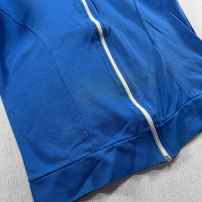 90s adidas アディダス トラックジャケット ブルー トレフォイルロゴ ja-2603-038