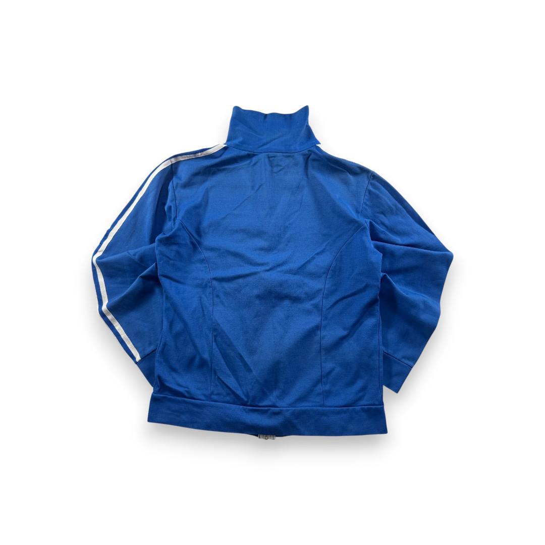 90s adidas アディダス トラックジャケット ブルー トレフォイルロゴ ja-2603-038