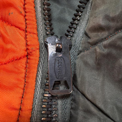 60s アルファ MA-1 米軍実物 scovillジッパー ma1 ja-2603-003