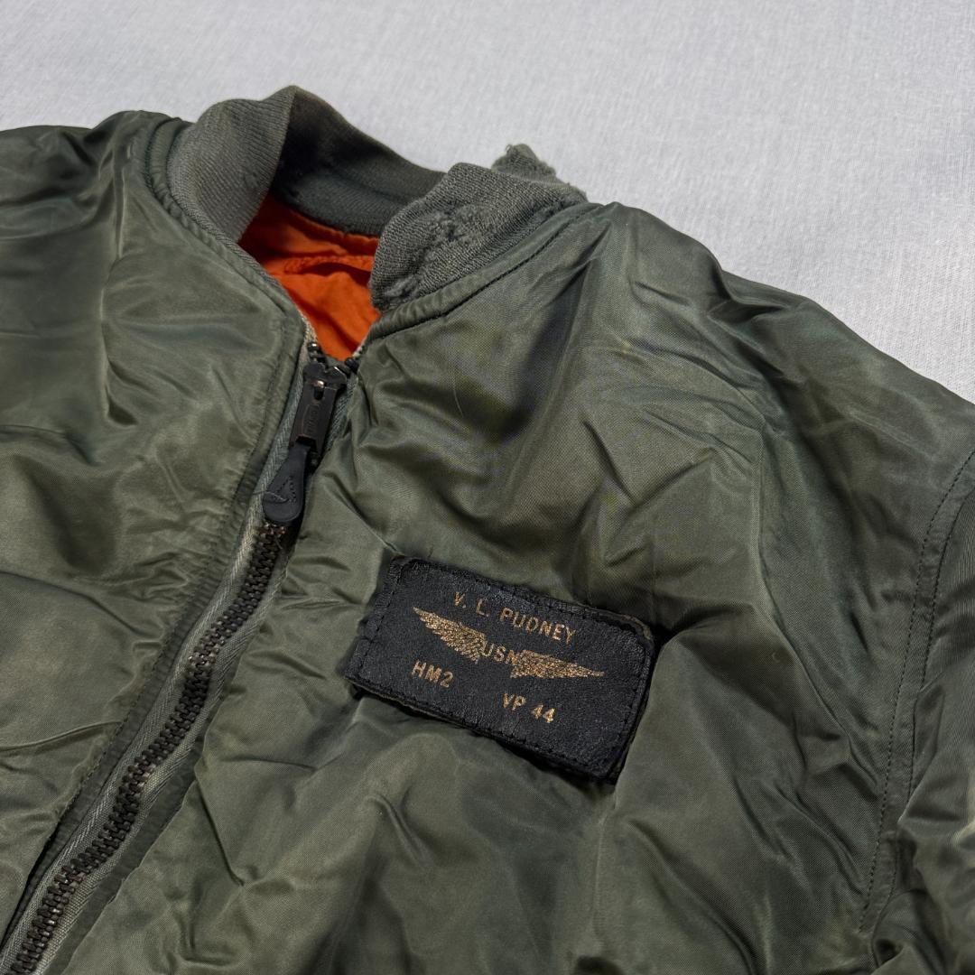 60s アルファ MA-1 米軍実物 scovillジッパー ma1 ja-2603-003