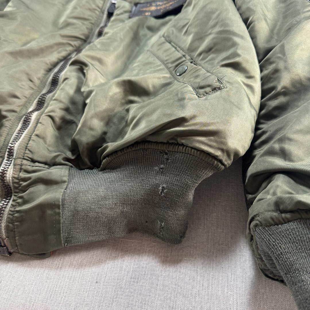60s アルファ MA-1 米軍実物 scovillジッパー ma1 ja-2603-003