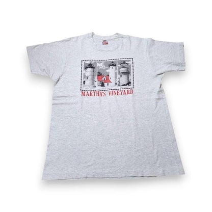 90s USA製 アート Tシャツ シングルステッチ 霜降り L a-000022