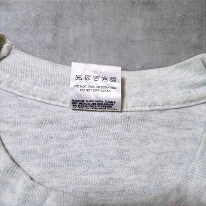 90s USA製 アート Tシャツ シングルステッチ 霜降り L a-000022