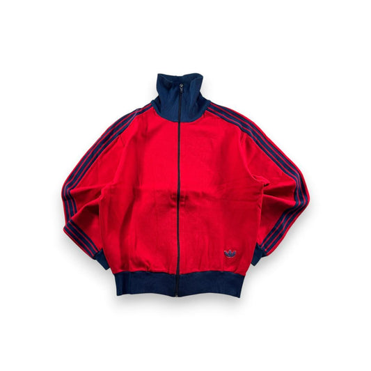 70s 西ドイツ製 adidas アディダス トラックジャケット 赤 1号 S ja-2603-053