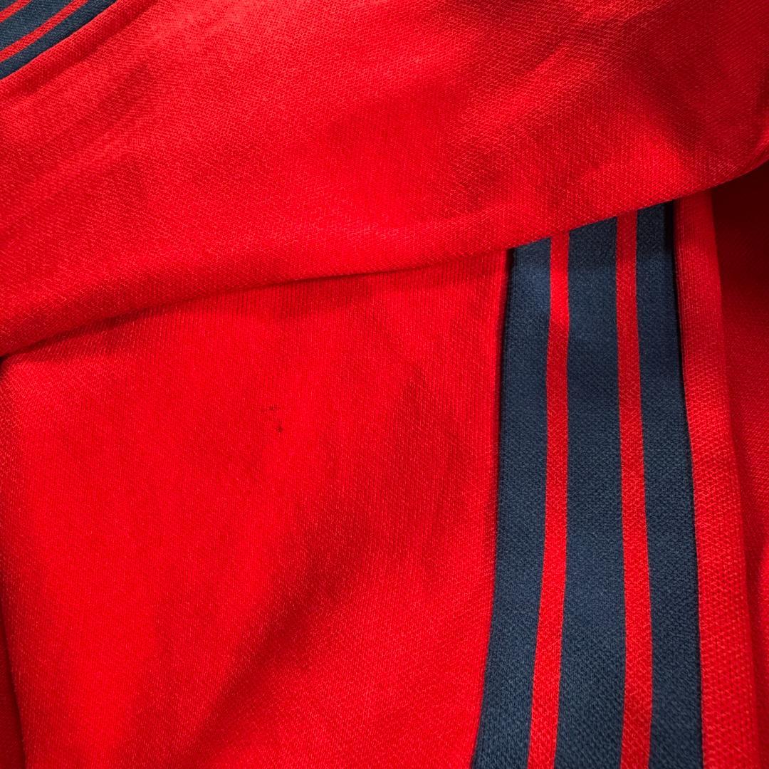 70s 西ドイツ製 adidas アディダス トラックジャケット 赤 1号 S ja-2603-053