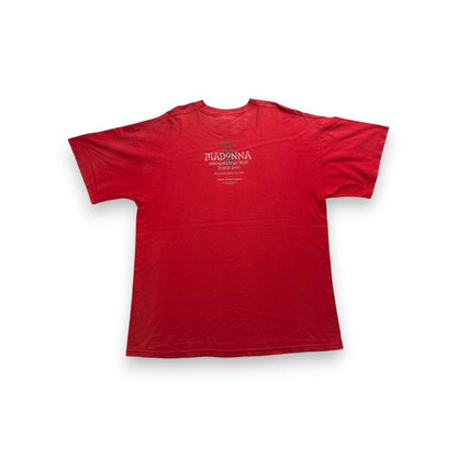 00s マドンナ Tシャツ ツアー MADONNA 赤 XL バンド ba-u-2505-089