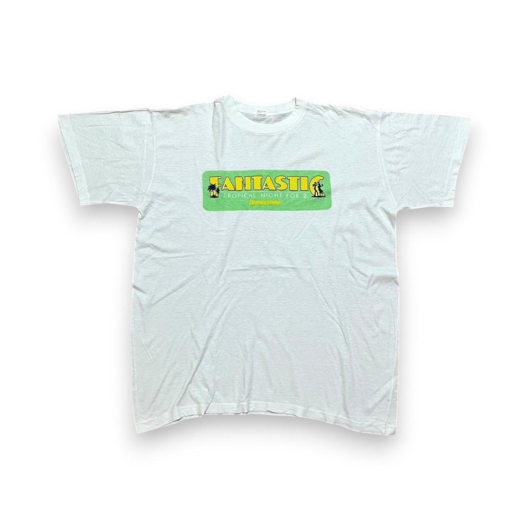 90s 企業T Tシャツ ブリヂストン L 白 co-u-2505-008
