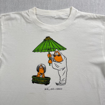 90s ゲゲゲの鬼太郎 ねずみ男 Tシャツ 水木しげる ch-u-2505-060