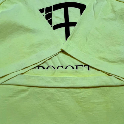 90s マイクロソフト windows 企業T USA製 蛍光色 co-u-2505-038