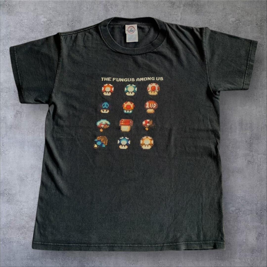 00s マリオ デルタ USA 任天堂 キノコ 黒 S ch-000027