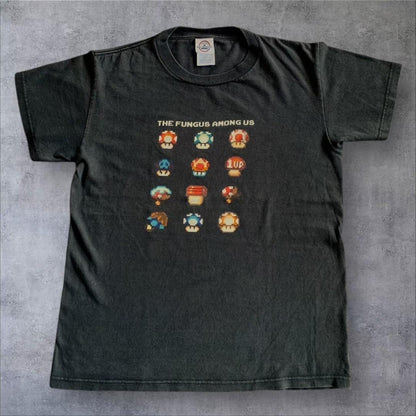 00s マリオ デルタ USA 任天堂 キノコ 黒 S ch-000027