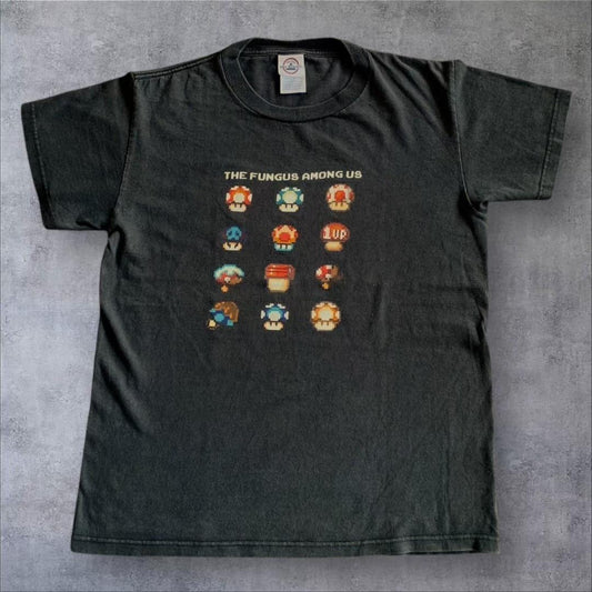 00s マリオ デルタ USA 任天堂 キノコ 黒 S ch-000027