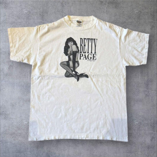 90s Tシャツ ベティペイジ betty page XL z-000026