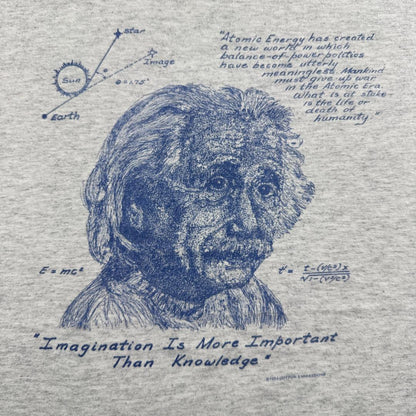 Tシャツ アインシュタイン 名言 アート グレー L a-t-2505-010