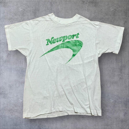 80s newport 企業T USA製 タバコ フェード co-u-2505-040
