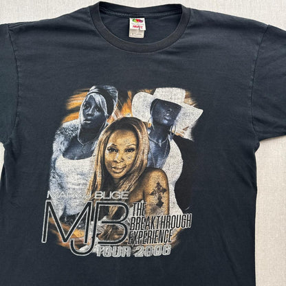 Mary j blige メアリー ジェイ J ブライジ ツアーT バンT 黒 ba-t-2505-032