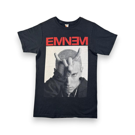 00s EMINEM エミネム 2014 ラップT 黒 ba-000042