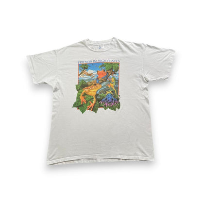 90s カエル Tシャツ アートT human-i 白 a-u-2505-071