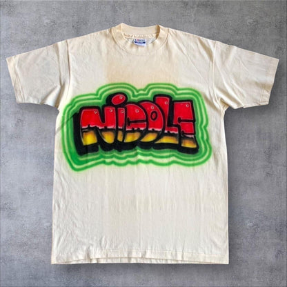 90s USA製 アート Hanes エアブラシ Tシャツ o-000002