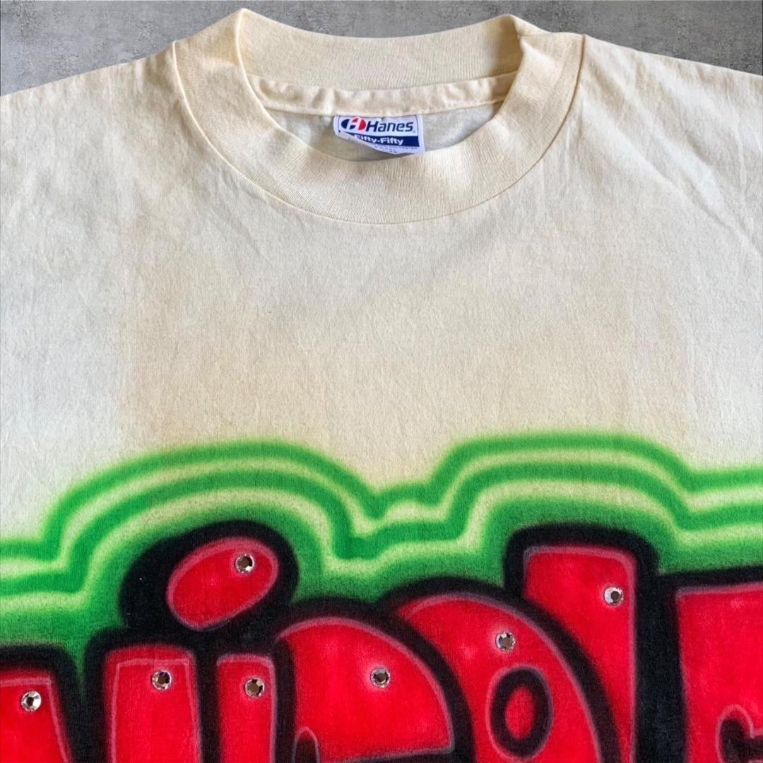 90s USA製 アート Hanes エアブラシ Tシャツ o-000002