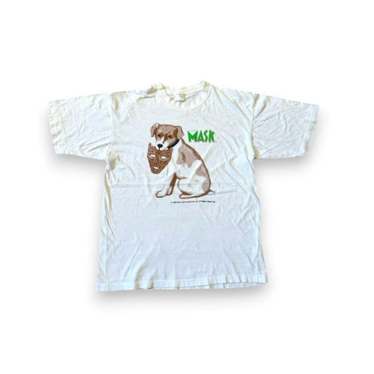 90s THE MASK ムービーT マスク T 映画 Tシャツ 犬 z-000028