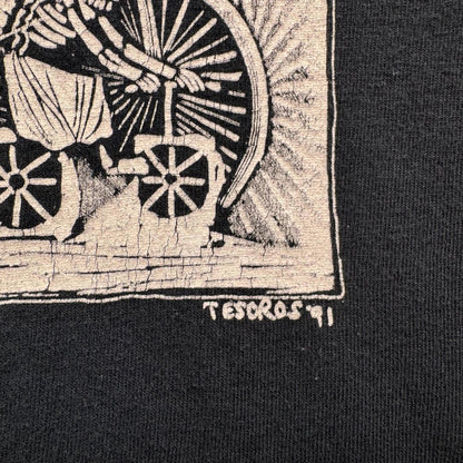 90s 00s メキシカン アート Tシャツ L ドンキホーテ POSADA D a-000035
