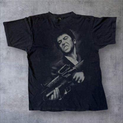 スカーフェイス SCARFACE 映画T アルパチーノ Tシャツ z-000003