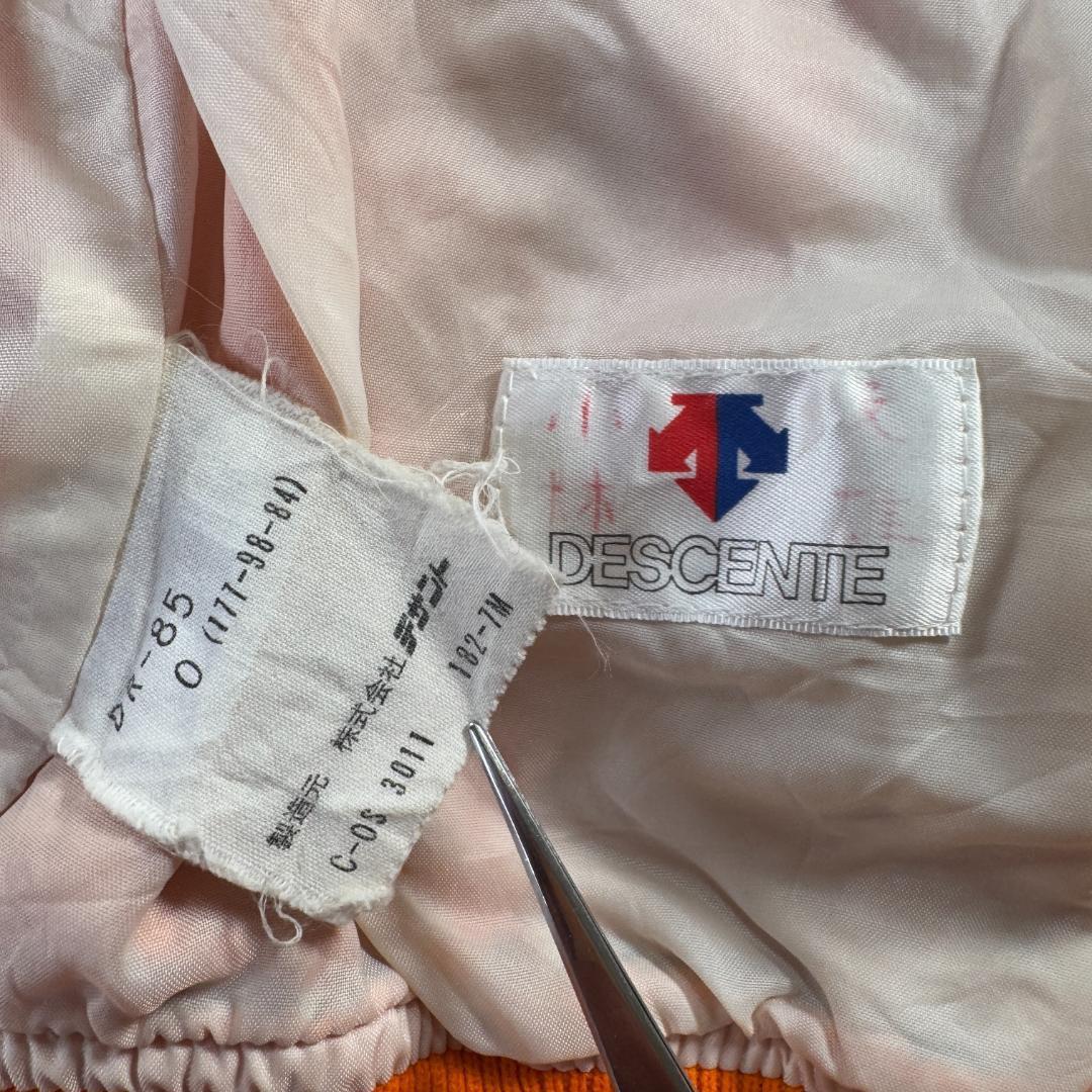 80s デサント スタジャン オレンジ コートジャケット Oサイズ ja-u-2505-014