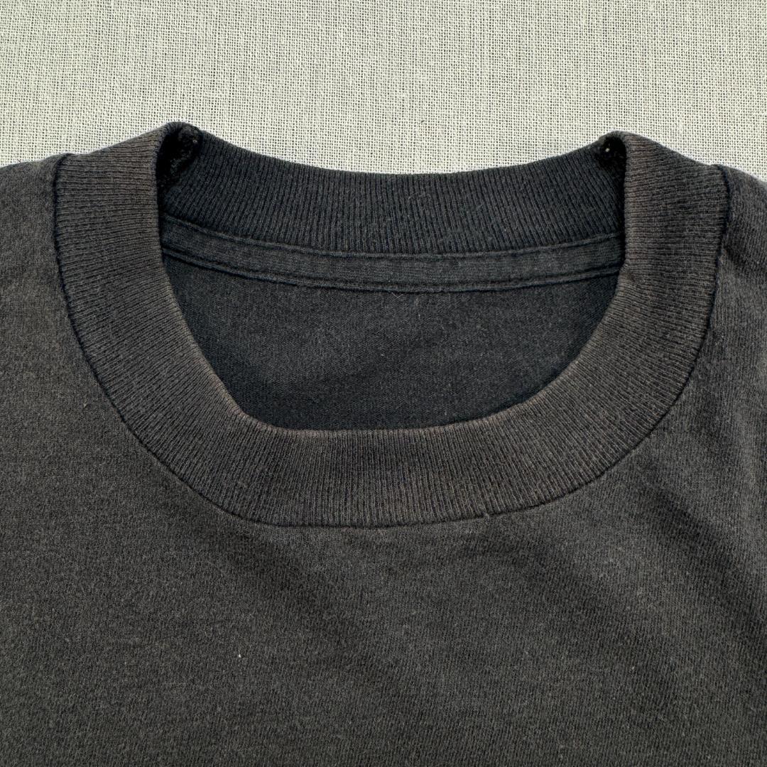 90s Tシャツ レオナルド ダヴィンチ アート ROMA 黒 a-t-2505-004
