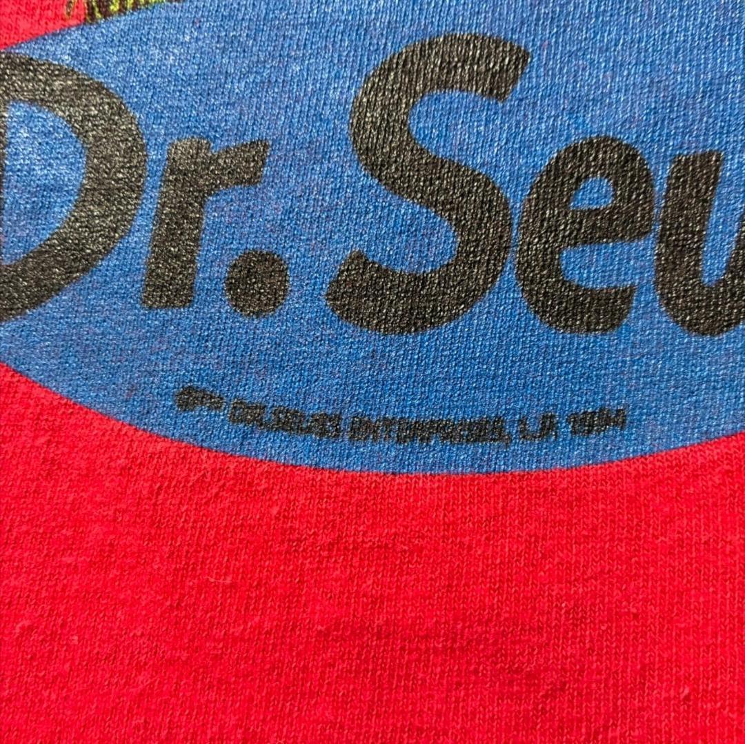 90s Dr.Seuss グリンチ USA製 赤 L キャラ ch-u-2505-038