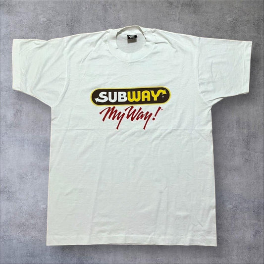 90s 企業T サブウェイ SUBWAY USA製 XL co-u-2505-037
