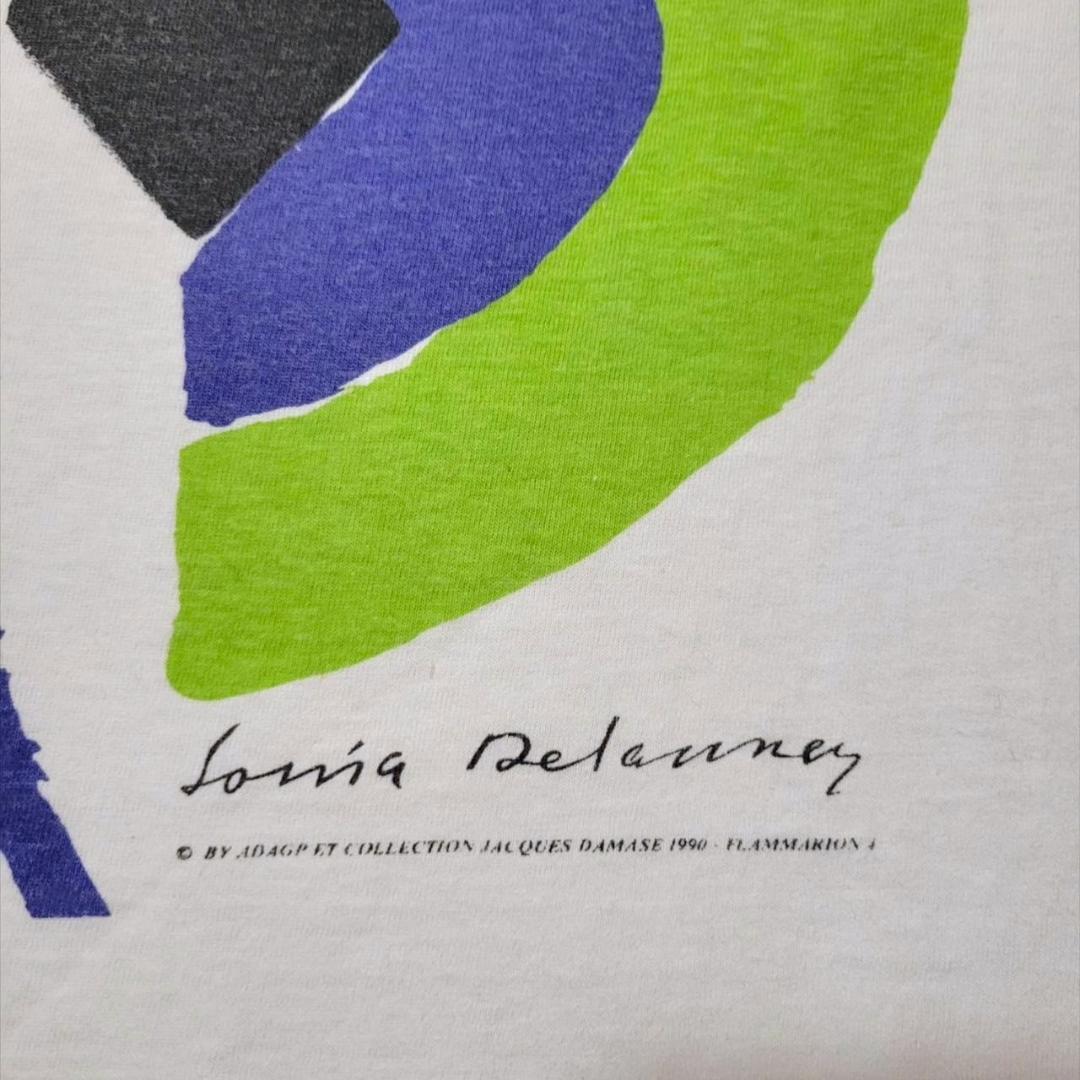 90s Sonia Delaunay Tシャツ 美術館 白 a-000044